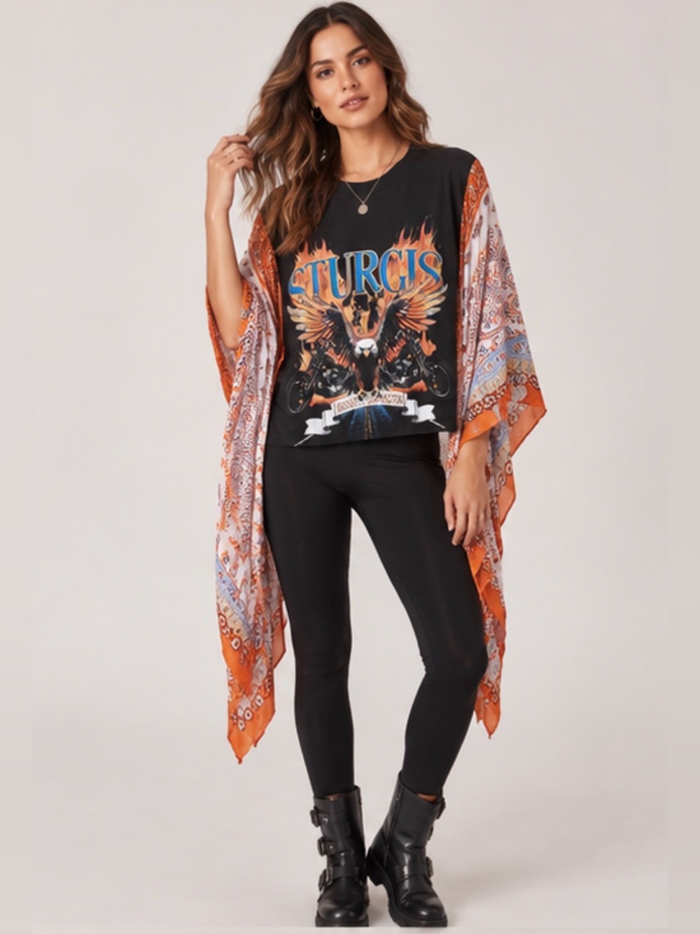 STURGIS Graphic Kimono Tee